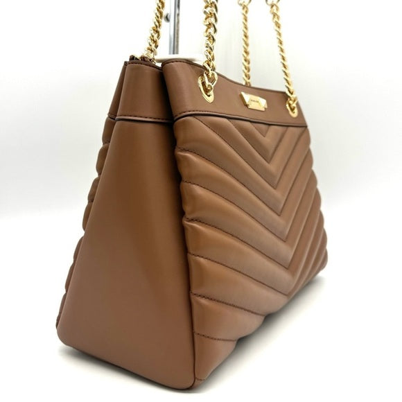 Michael Kors Whitney MD Chain Shoulder Tote BROWN