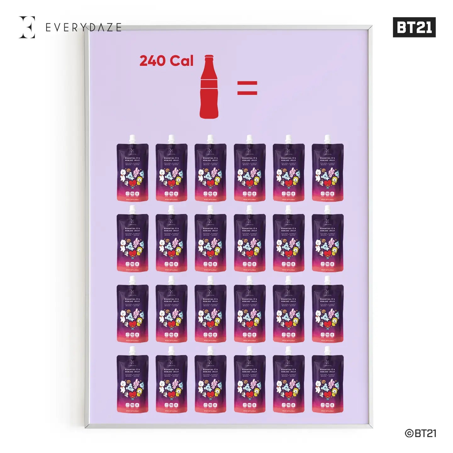 EVERYDAZE with BT21: Essential C’S Konjac Jelly – Lychee