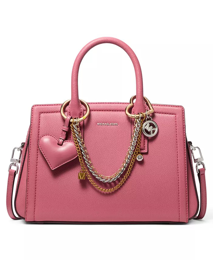 Michael Kors Laila Leather Small Satchel Bag