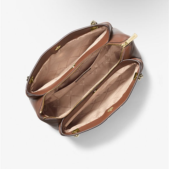 Michael Kors Whitney MD Chain Shoulder Tote BROWN