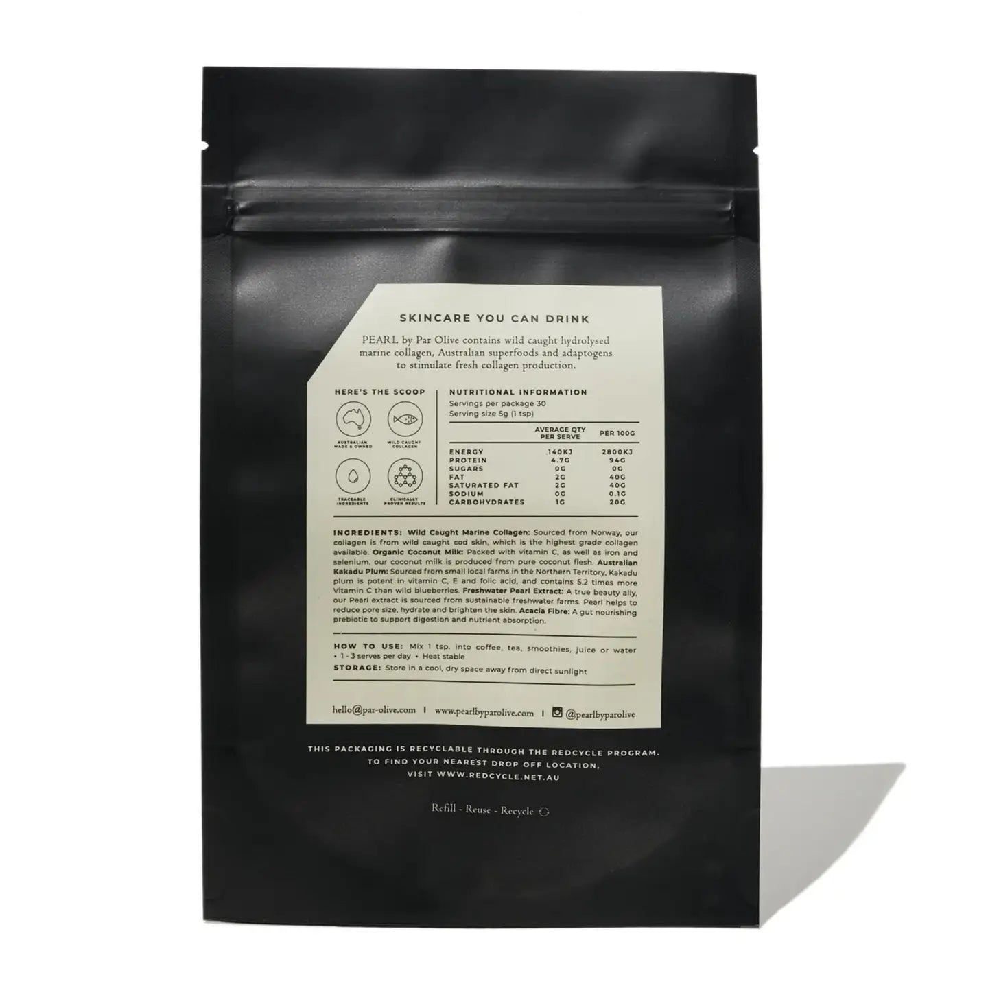 Marine Collagen Superpowder (Organic Coconut) Refill Pouch