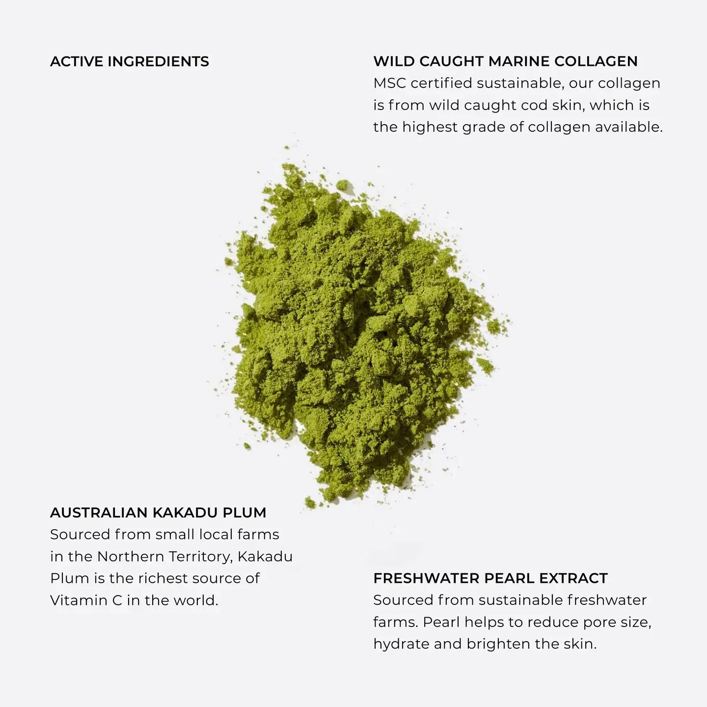 Marine Collagen Superpowder (Ceremonial Grade Matcha)