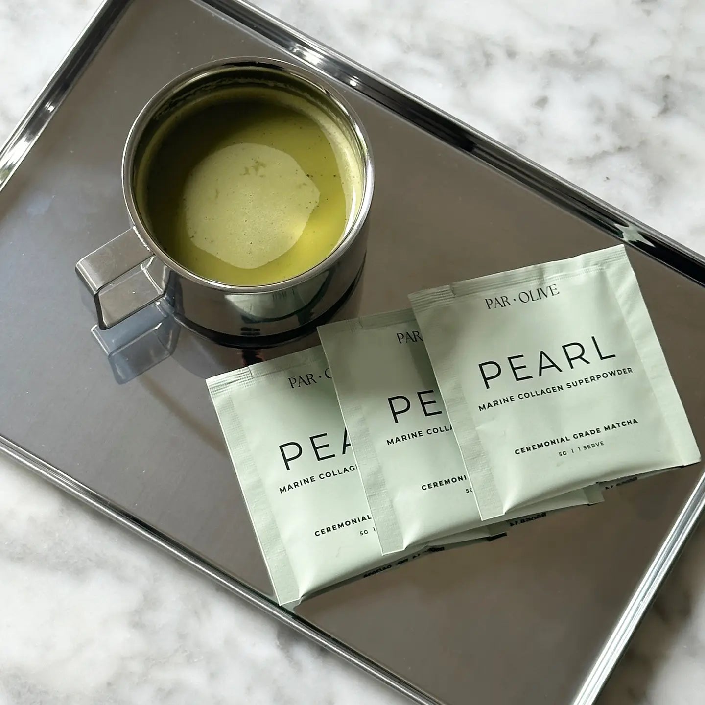 Marine Collagen Superpowder (Ceremonial Grade Matcha) Travel Set