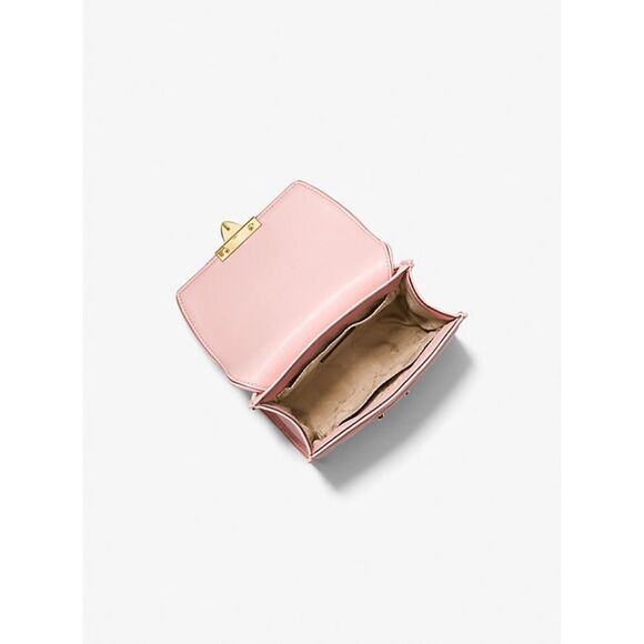 Michael Kors Serena Medium Flap Shoulder Bag In Powder Blush