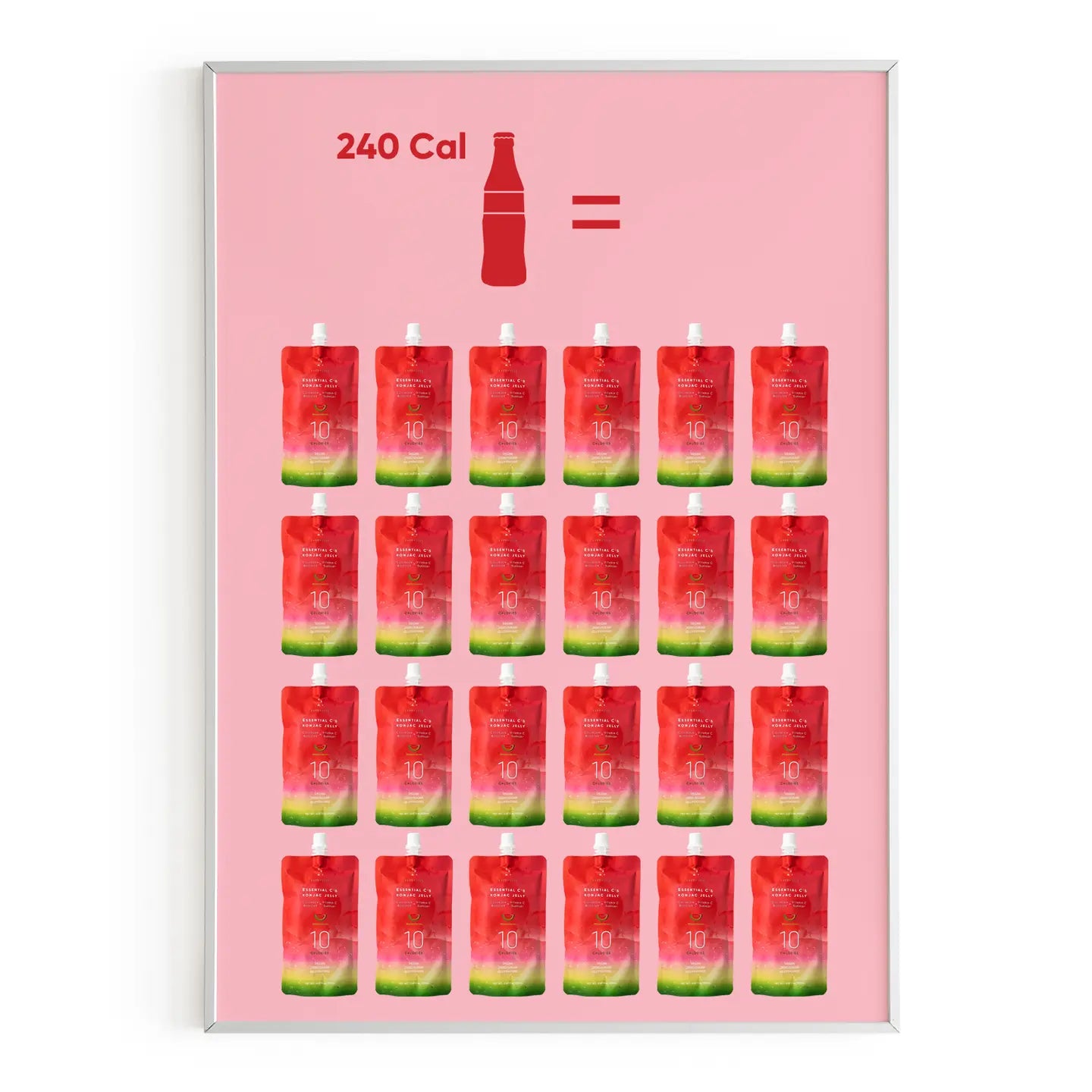 Essential C's Konjac Jelly - Watermelon - Box of 10 Packs