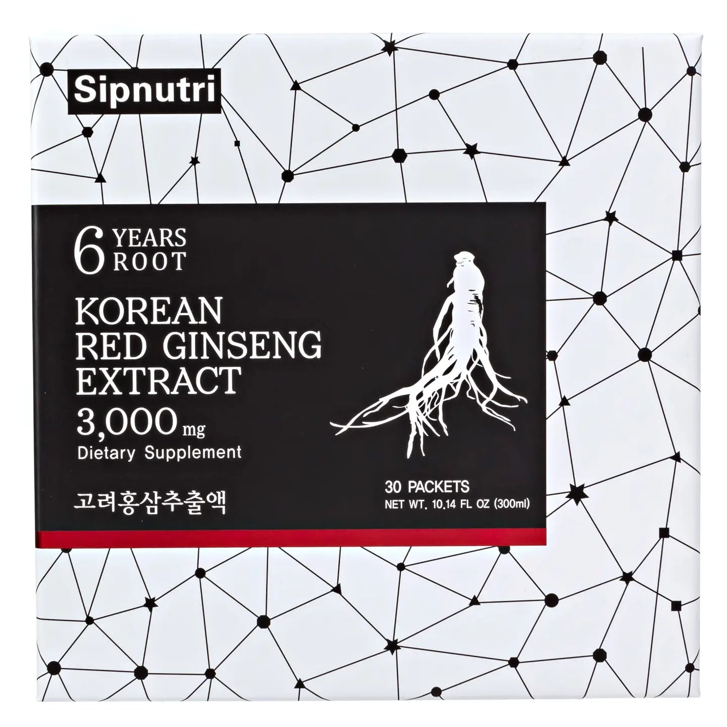 Korean Panax Ginseng Drink,3000mg Panax Ginseng Extract