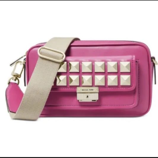 Michael Michael Kors Bradshaw Wild Berry MD Pocket Camera Crossbody