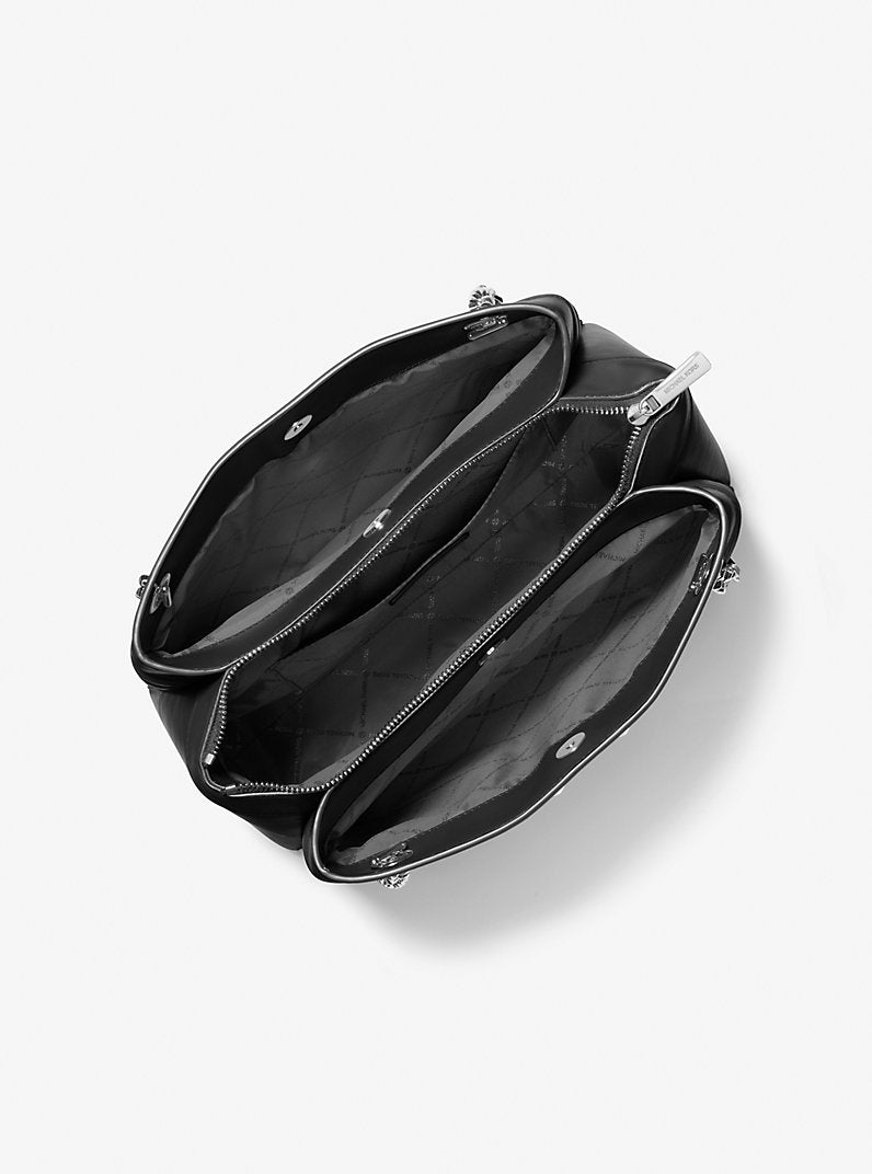 Michael Kors Whitney MD Chain Shoulder Tote BLACK